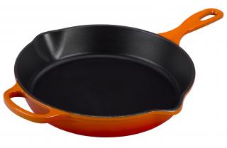 Le Creuset - hlboká panvica na vyprážanie, servírovanie okrúhla 26 cm oranžová