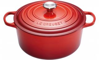 Le Creuset  -  Liatinový hrniec okrúhly s pokrievkou 28cm/6,7l červený