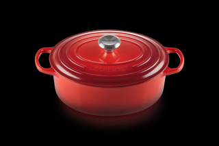 Le Creuset - Liatinový hrniec oválny s pokrievkou 29 cm/4,7 l červený