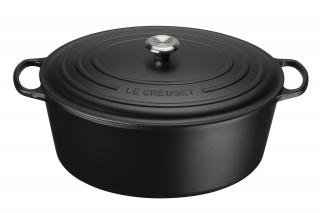 Le Creuset - Liatinový hrniec oválny s pokrievkou 40 cm/13,9 l čierny