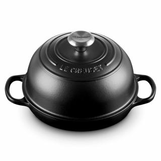 Le Creuset - Liatinový hrniec/pekáč na pečenie chleba  24 cm/1,6 l čierny