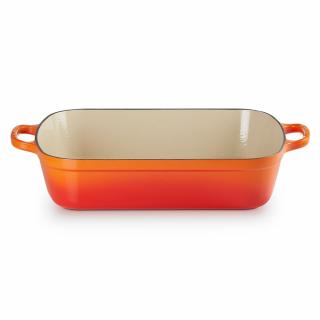 Le Creuset  -  Liatinový pekáč, 37 x 29 cm oranžový