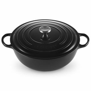 Le Creuset  -  Liatinový rodinný hrniec okrúhly s pokrievkou 26cm/4,1l - La Marmite čierny