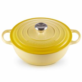 Le Creuset  -  Liatinový rodinný hrniec okrúhly s pokrievkou 26cm/4,1l - La Marmite žltý