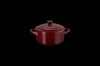 Le Creuset - mini hrniec 10 cm/ 0,25 l bordová