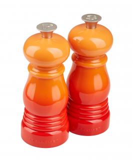 Le Creuset  - mlynček na korenie a soľ, set 2 ks oranžový