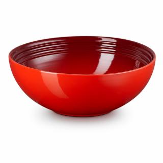 Le Creuset -  servírovacia, šalátová miska 24 cm/2,2 l červená