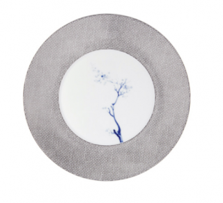 Meissen - Cosmopolitan Blue Orchid, platinum - dezertný tanier