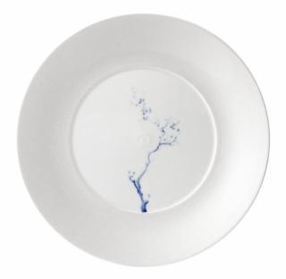 Meissen - Cosmopolitan Blue Orchid, white - plytký tanier