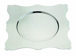 MEPRA - podkladový tanier 32 cm Dolce Vita, štvorcový, - nerezová oceľ