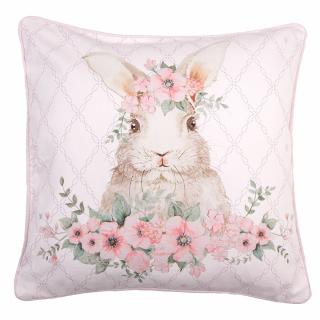 Obliečka na vankúš 40 x 40 cm Floral Easter Bunny - Clayre & Eef