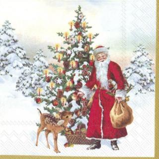 Servítky malé 25 x 25cm Annual Christmas Santa - Villeroy & Boch