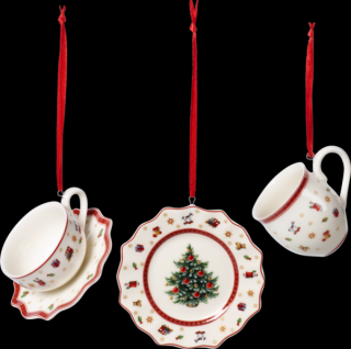 Toy's Delight Decoration - Ornament set 3ks, biely - Villeroy & Boch