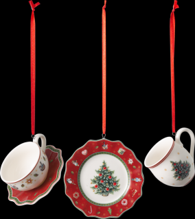 Toy's Delight Decoration - Ornament set 3ks, červený - Villeroy & Boch