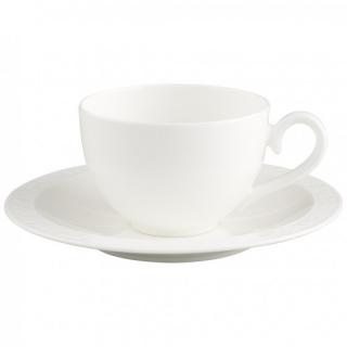Villeroy & Boch: kávová/čajová šálka 0,2l + podšálka - White Pearl