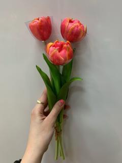 Villeroy & Boch - zväzok tulipánov 3 ks, červená/ružová - Artificial Flowers