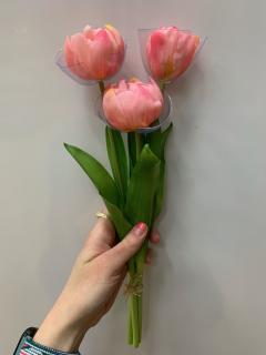 Villeroy & Boch - zväzok tulipánov 3 ks, svetloružová - Artificial Flowers