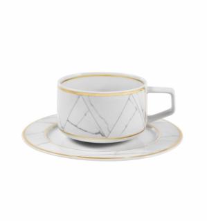 Vista Alegre - čajová šálka 0,26l + podšálka - Carrara