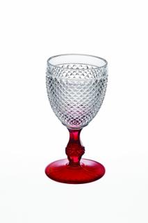 Vista Alegre - dvojfarebný pohár na víno / vodu 0,28l - červený, Bicos
