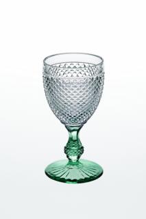 Vista Alegre -  dvojfarebný pohár na víno / vodu 0,28l - zelený, Bicos