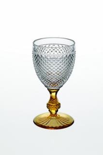 Vista Alegre - dvojfarebný pohár na víno / vodu 0,28l - žltý, Bicos