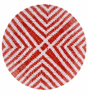 Vista Alegre - plytký tanier červený 27,7 cm - Olhar O Brasil