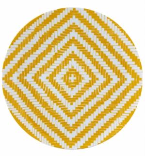 Vista Alegre - plytký tanier žltý 27,7 cm - Olhar O Brasil