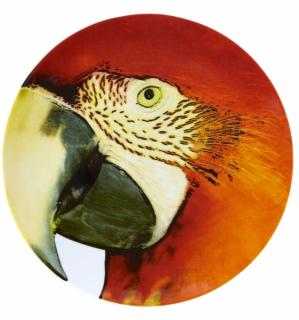 Vista Alegre - servírovací tanier Červený papagáj  32 cm - Olhar O Brasil