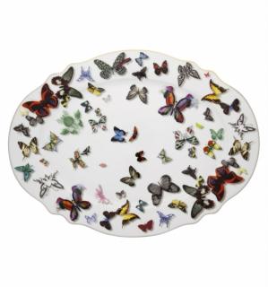 Vista Alegre - veľký oválny tanier 42x25cm - Butterfly Parade