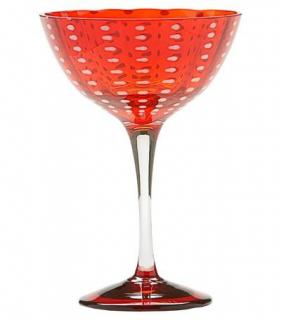 Zafferano - koktejl pohár 15,6cm/0,23l - červený