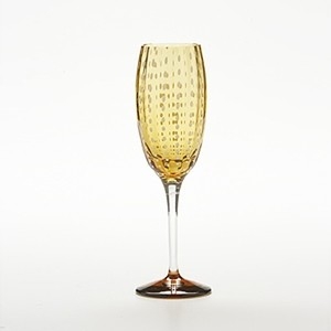 Zafferano - pohár na šampanské - žltý