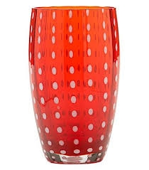 Zafferano - pohár Perle - červený