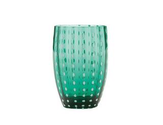 Zafferano - pohár Perle tmavo zelený
