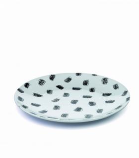 Zafferano - tanier plytký 27,5 cm, Crayon - biely