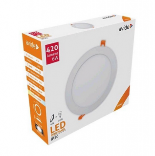 Avide LED stropné svietidlo zapustené okrúhle 6W NW (ACRPNW-R)