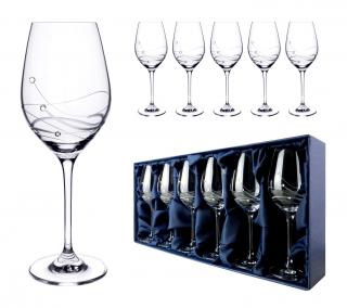 Classic - poháre na víno so Swarovski® Elements | sada 6 ks