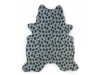 Childhome Koberec Leopard modrý 145x160 cm