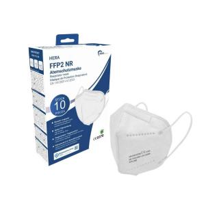 Respirátor FFP2 NR HERA / 10 ks (Individuálne balené respirátory triedy FFP2 so spoľahlivou ochranou a maximálnym komfortom)