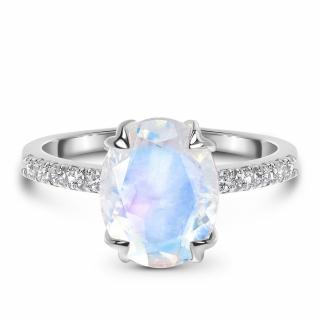 Emporial stříbrný prsten GU-DR10789R-SILVER-MOONSTONE-TOPAZ Velikost: 6 (EU: 51-53)