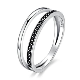 Emporial strieborný prsteň Nenútená elegancia SCR082 Velikost: 6 (EU: 51-53)