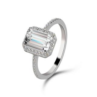 Emporial strieborný rhodiovaný prsteň Číra krása MA-SOR563 Velikost: 10 (EU: 61-63)