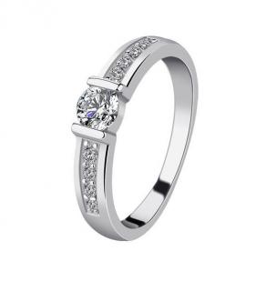 Emporial strieborný rhodiovaný prsteň Čistá elegancia MA-MR1000-SILVER Velikost: 8 (EU: 57-58)
