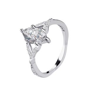 Emporial strieborný rhodiovaný prsteň Pre princeznú MA-SOR1606 Velikost: 10 (EU: 61-63)