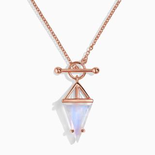 Royal Fashion náhrdelník 14K růžové zlato Vermeil SKA-N005-ROSEGOLD