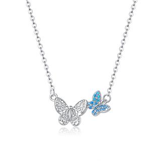 Royal Fashion náhrdelník Poletujúce motýliky SCN384