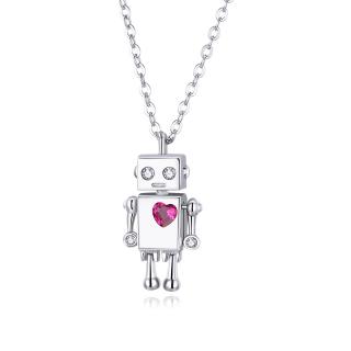 Royal Fashion nastaviteľný náhrdelník Zamilovaný robot SCN388