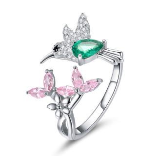 Royal Fashion prsteň Kolibrík v kráľovskej záhrade BSR016