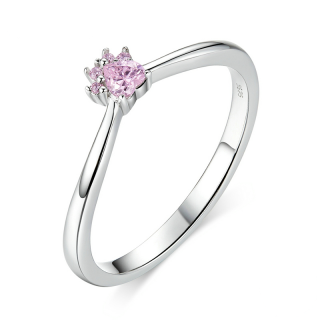 Royal Fashion prsteň Milovaná ružová packa labka SCR628 Velikost: 6 (EU: 51-53)