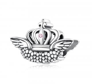 Royal Fashion strieborný prívesok Korunka SCC2260