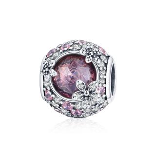Royal Fashion strieborný prívesok Romantický čerešňový kvet BSC456